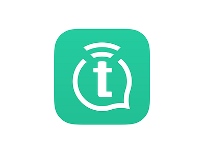 Text Stream - App Icon illustrator ios icon iphone message photoshop text