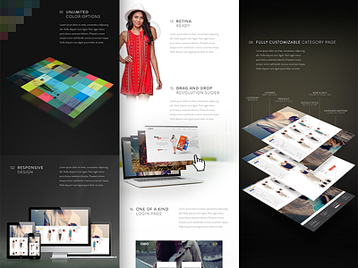 e-Commerce Template Presentation ecomerce perspective presentation shopping template webdesign