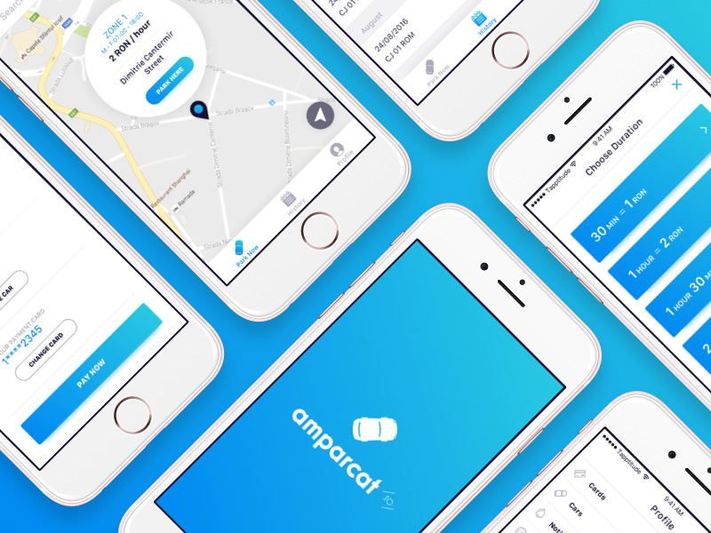 Parking app UI / WIP (pt.2) startup parking car map clean payment drivers parking app ui design time selection duration selection large buttons