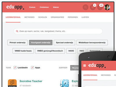 Eduapp responsive layout apps eduapp education responsive