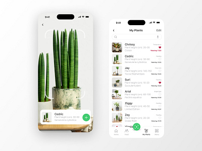 My Plats APP app design designer mobiledesign plant plantapp plants ui ux webdesign