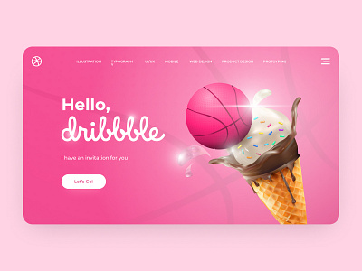 Hello, dribbble! design hello dribble ui ux web