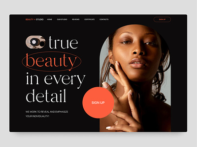 Beauty Products - Website concept