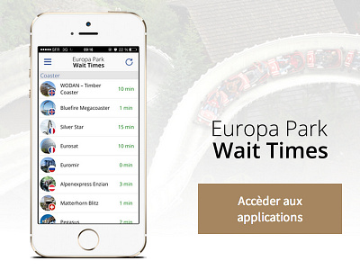 WIP - Europa Park Wait Times App
