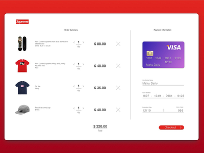 Daily UI 002 - Credit Card Checkout