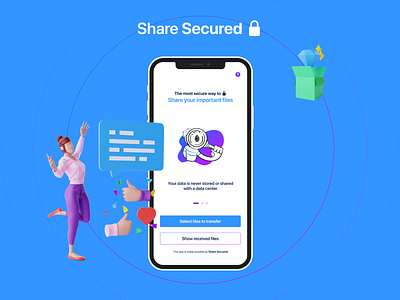 Share Secured Mobile UI 🔒