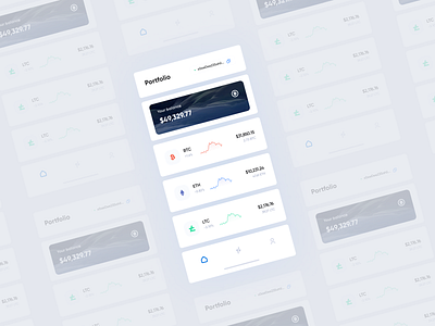 Crypto Portfolio 🔥 animation branding design figma ui