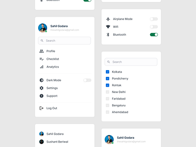 Menu Components 🧩