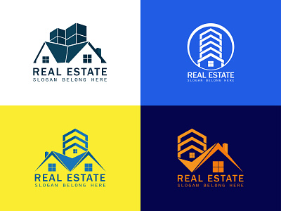 Real Estate Logo best logo brand identity branding dribbble flat logo home house icon illustration logo design logodesign real estate real estate branding real estate logo realestate typography ui ux vector
