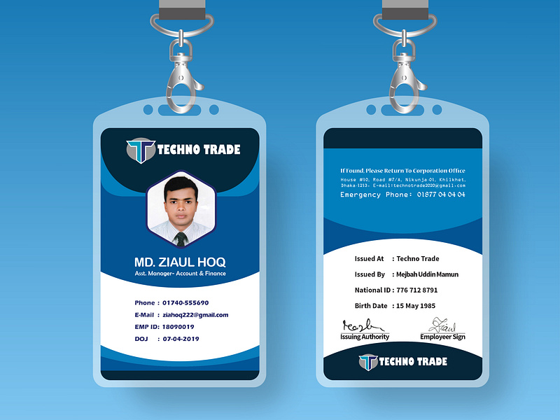 ID Card by Mr Murad on Dribbble