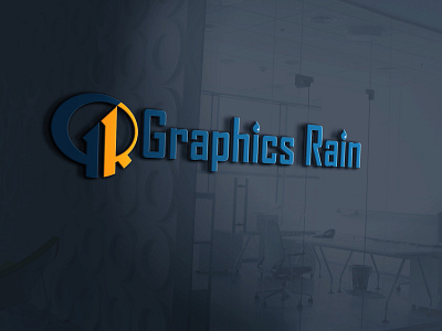 "Graphics Rain" Logo Design.