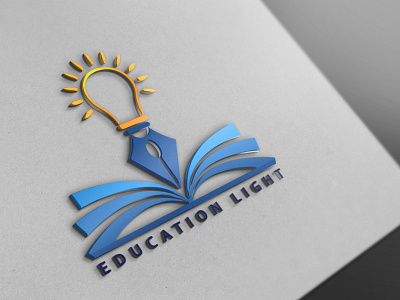 EDUCATION LIGHT Logo Design 3d 3d art ai branding branding and identity branding design education education light illustration light logo logo design logo design concept logo designer logofolio logoforsale typography vector illustration visual art visual identity