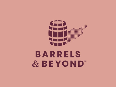 B&B Dubai academy ampersand barrel bottle burgundy cork dot dotted logo pink shadow sommelier spirit stain whiskey wine