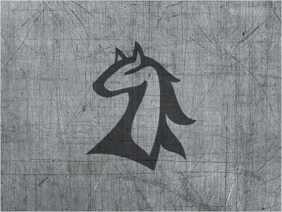 Horse animal black horse logo mane power sports strong wear
