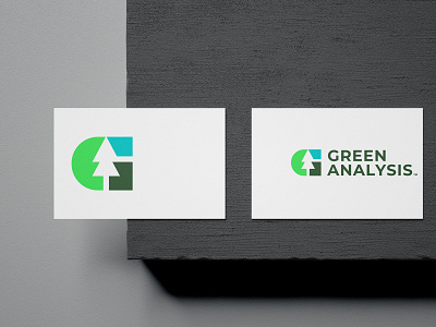 Green Analysis chart environment green initials letter logo monogram nature negative pine sky tree