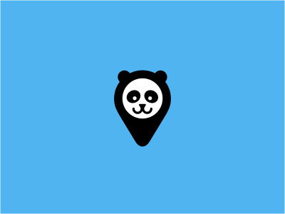 Panda Pointer animal bear china education head learning logo network panda pin pointer wild