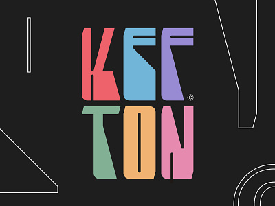 Kefton art colorful dance dancing display future hip hop kefton logo logotype music positive typography vibe