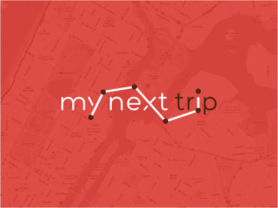 MNT app city cut line location logo logotype map navigation plan tourism travel