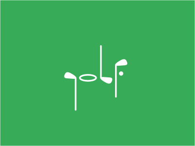 Golf custom display fusion golf green health logo minimal outdoor sports tournament