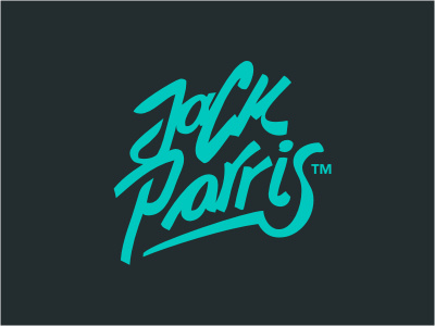 DJ Jack Parris art calligraphy custom dj handwritten logo logotype music producer script typography