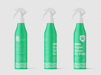 Soter for Pets animal antibacterial bio box eco environment green logo packaging pattern paw pet pets protection shield spray system zinc