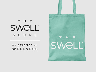 TSSW health ligature logo logotype medical science swell typography wave wellness