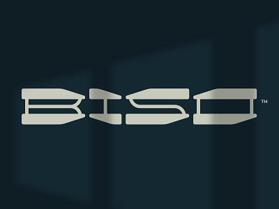 Biso biso bison custom display future industry lettering logo logotype precision premium special steel tech titan tools typography