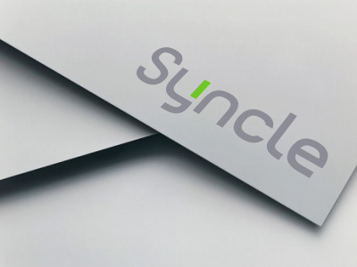 Syncle app custom dna future green lettering logo logotype platform security tech typography