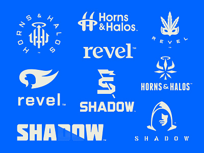 Hemp Projects Blueprint blueprint cannabis cbd flag halo head hemp hoodie horn human logo logotype marijuana mask roundup shadow typography weed