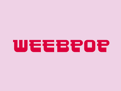 Weebpop anime custom japan lettering logo logotype retro shop store typography vibe
