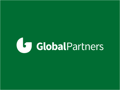 Global Partners animal bank bird chart condor eagle financial globe green initials logo wings