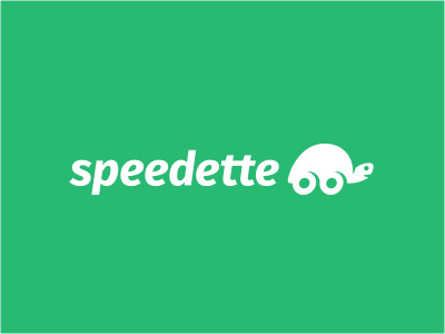 Speedette animal cut green logo network online shadow social speed tortoise turtle wheels