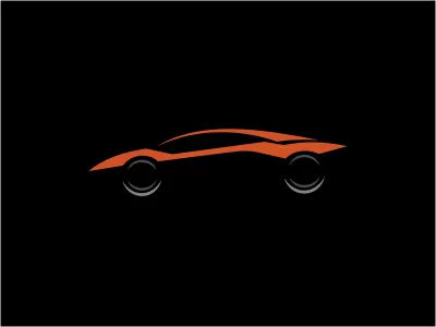 Aventador 3d automotive car illustration lamborghini logo negative orange ride silhouette vehicle wheels