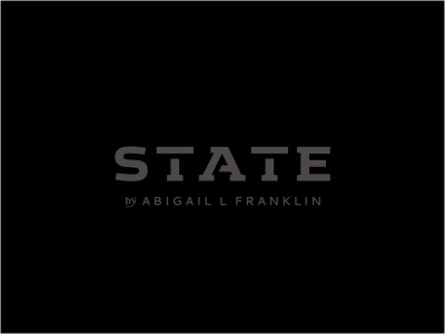 State black boutique fashion gray logo logotype minimal power stencil store style typography upscale