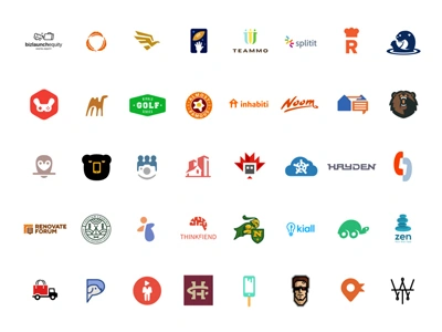 40 Logos in Logo Lounge 9! book collection logo logolounge lounge roundup