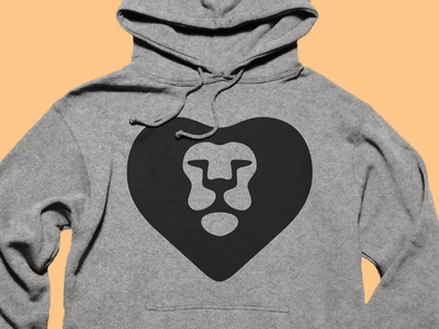 Lionheart at Cotton Bureau bureau cotton fashion heart hoodie lion online shop t shirt wear