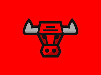 Chicago Bulls animal basketball bull chicago head horns logo nba red sports t shirt wear