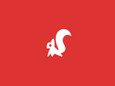 TimeSave animal focus logo management quick red speed squirrel tail time