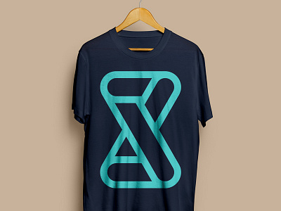 Tha LoopTee black exchange infinity line logo loop monoline network pharmacy play system t shirt