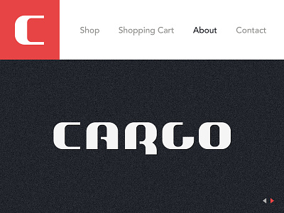 Cargo cargo custom lettering logo logotype online shop