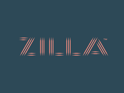 Zilla art custom lettering logo logotype music scratch shadow sports toothpick typography