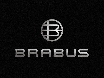 Brabus Re-Brand Concept Big brabus car chrome circular custom initials logo logotype mercedes ride round shield