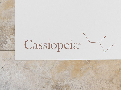 Cassiopeia Brand beauty constellation cosmetics custom health lettering logo logotype nature packaging rock star