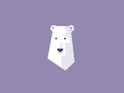 Polars animal bear cold head ice iceberg logo polar pole purple snow wild