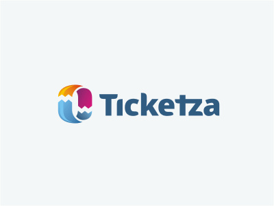 Ticketza 3d circle colorful cut infinity logo loop multicolor ticket