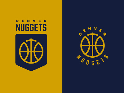 Denver Nuggets 2017 basketball blue cut denver emblem gold logo nba nugget pick shield sports