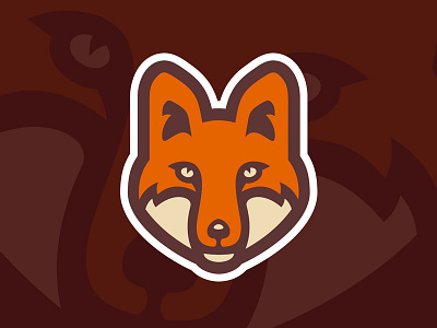 Foxes animal basketball forest fox hockey logo mascot orange sports wild