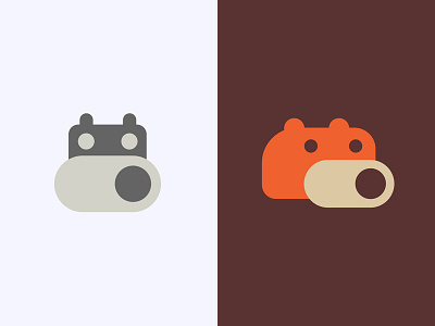 Slider Bros animal app bear head hippo icon logo network online slide swipe wild