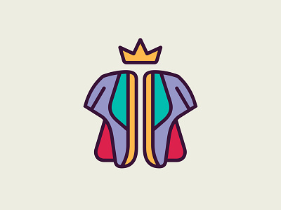The King of Kicks cape colorful crown kicks king logo monoline network nike royal shoe sports