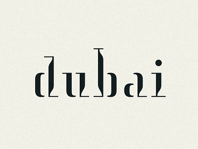 Dubai Re-brand Concept arabic city custom dubai east fashion lettering logo logotype luxury typography west
